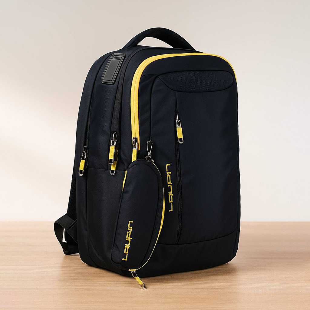 Loupin Travel Office School Backpack – Black